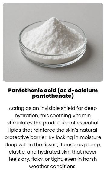 Gelagen pantothenic acid ingredient card